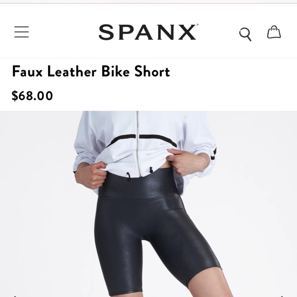 COPY - Spanx Brand Faux leather shorts